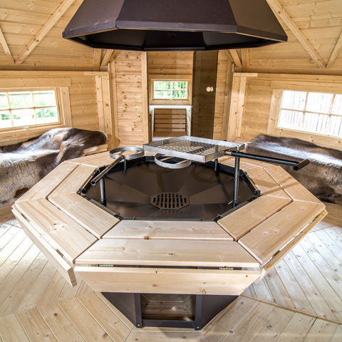Kotas Grill avec extension sauna Kota Grill 16,5 m² avec extension sauna