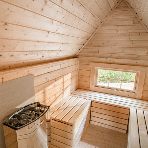 Kotas Grill avec extension sauna Kota Grill 16,5 m² avec extension sauna