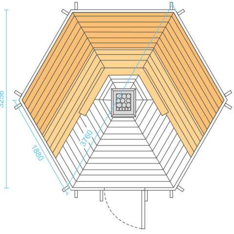 Kotas Saunas Kota Sauna 9,2 m²