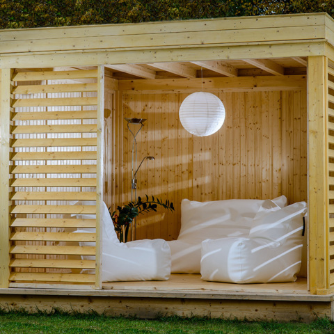 Pavillons de jardin Cubes Pavillon Jardin Cube