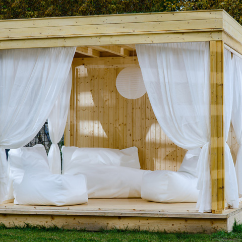 Pavillons de jardin Cubes Pavillon Jardin Cube