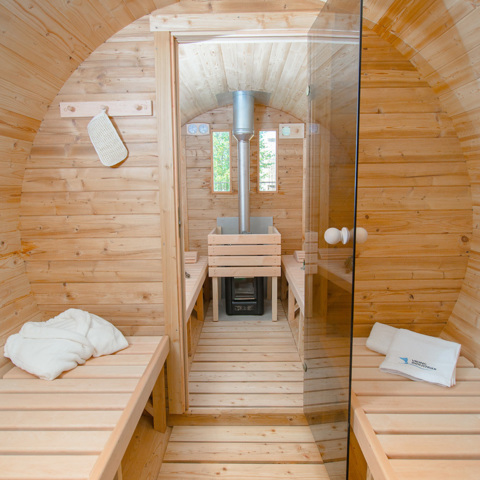 Tonneaux Saunas Tonneaux Saunas 3,5m ; 4m (avec vestiaire)